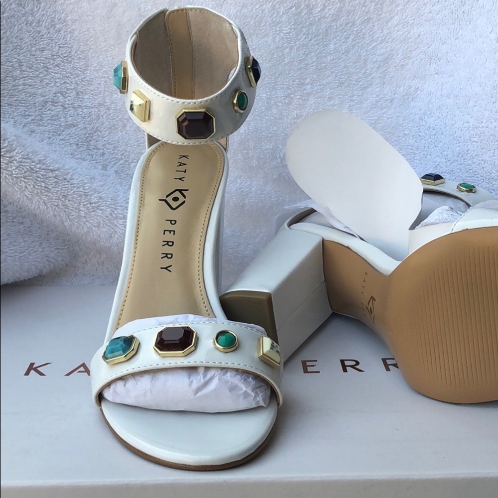 Katie Perry Ellie Smooth Heel Sandals size 7